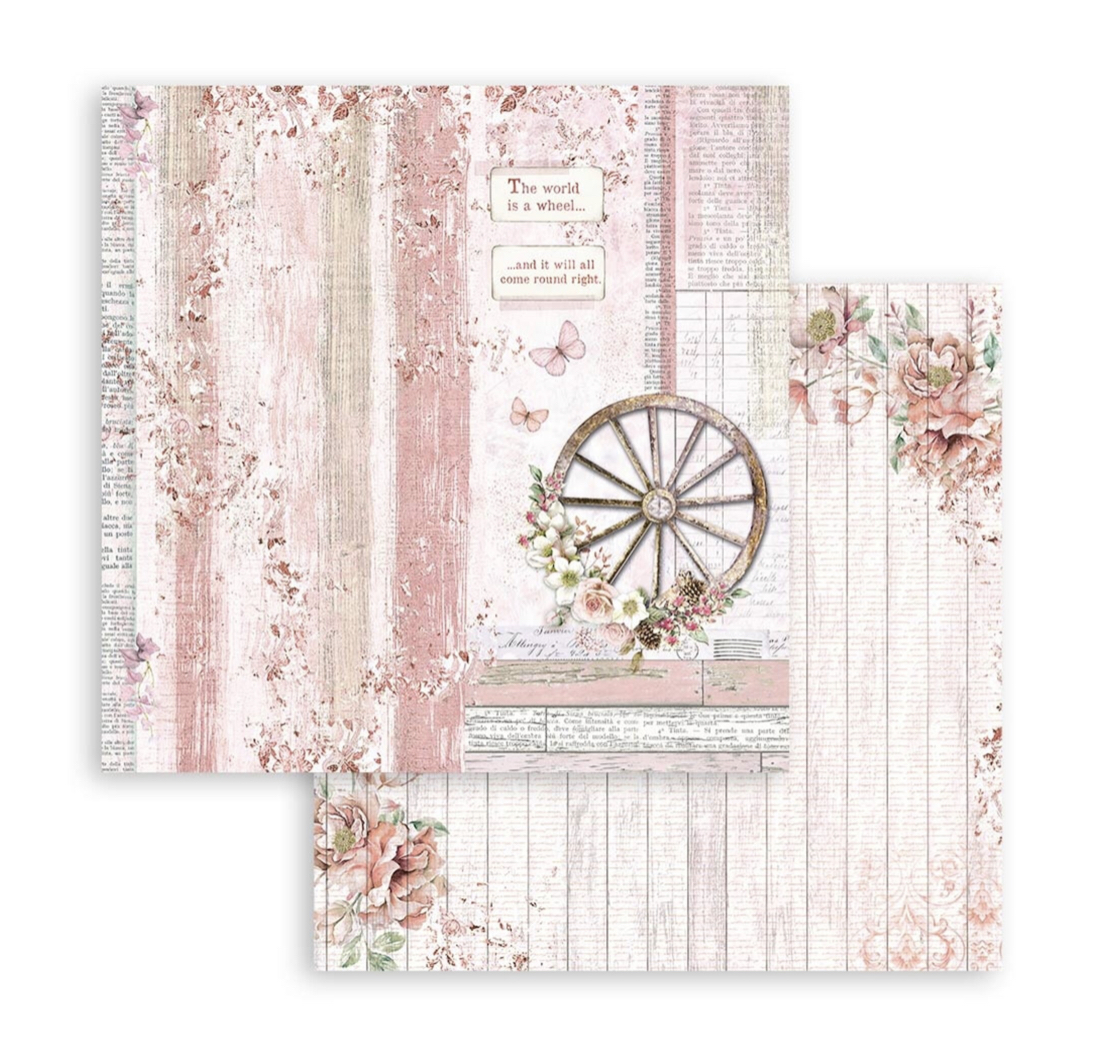 Stamperia Paper Pad 8X8 - Roseland - 10