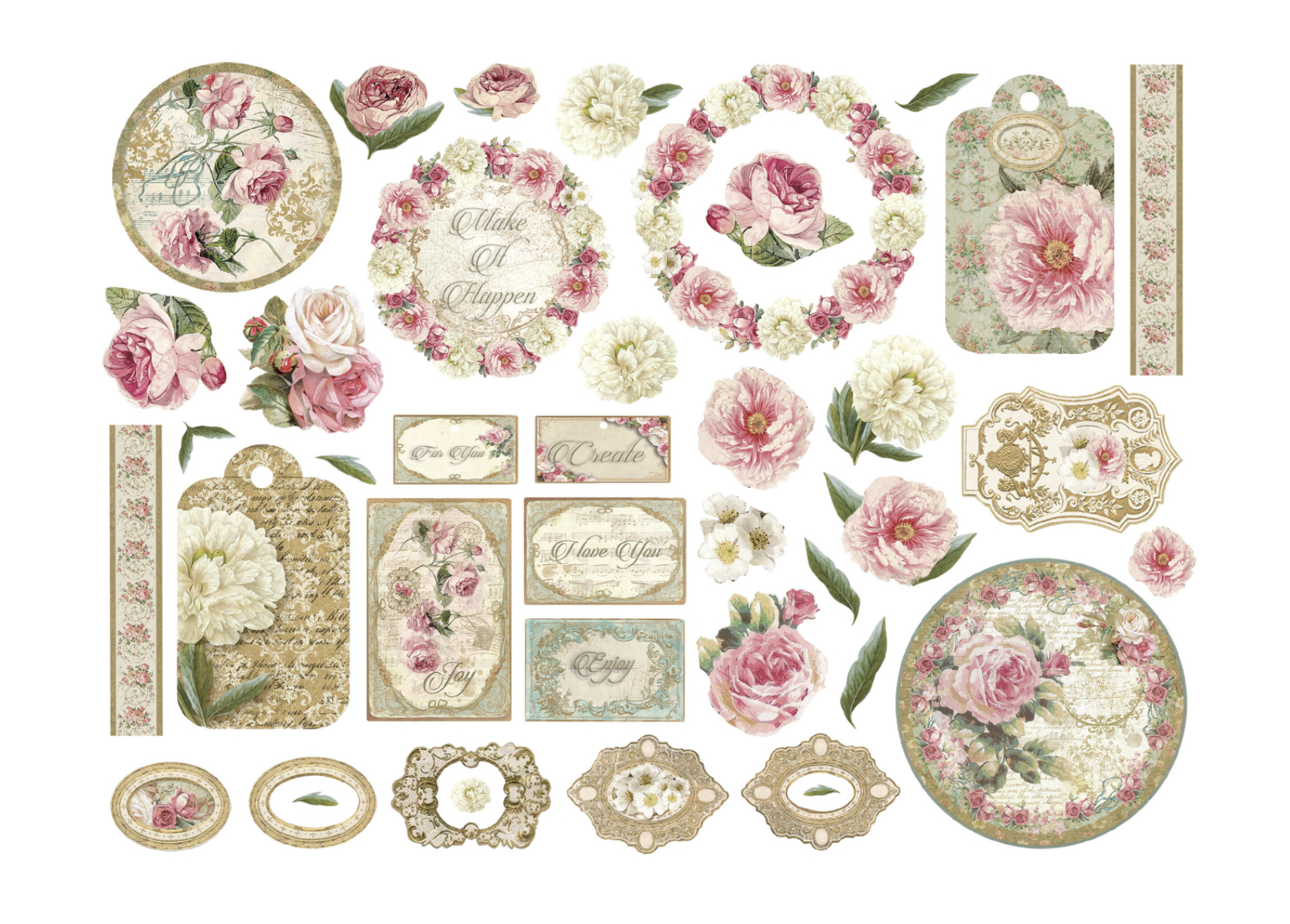 Stamperia Precious Die Cuts  - 2