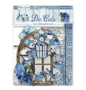 Stamperia Blue Land Die Cuts 