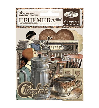 Stamperia Coffee and Chocolate Adhesive Cut-outs Ephemera 