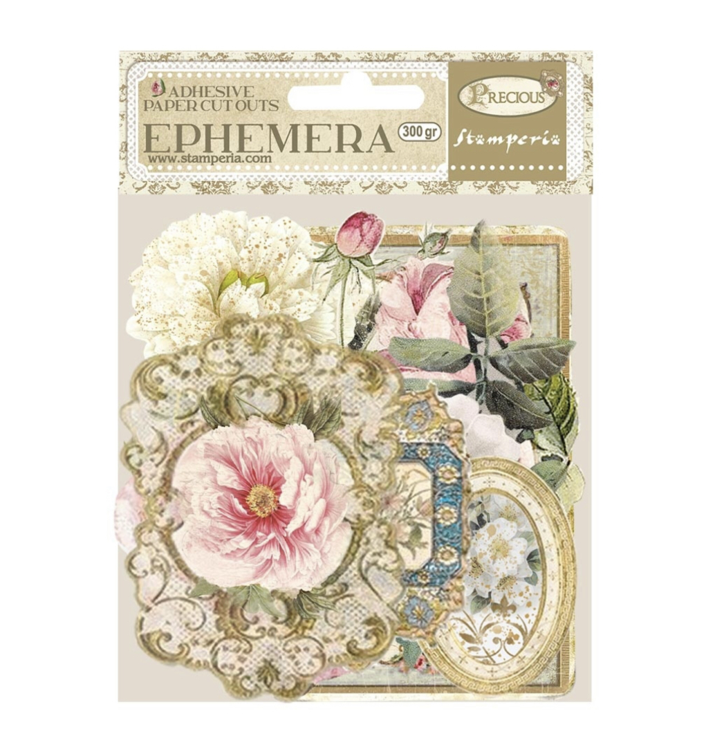 Stamperia Precious Adhesive Cut-outs Ephemera 