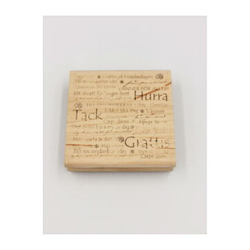 Reprint Rubber Stamps Second Hand - Svenska Ord - Fraser