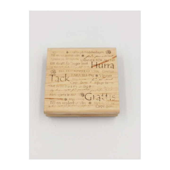 Reprint Rubber Stamps Second Hand - Svenska Ord - Fraser