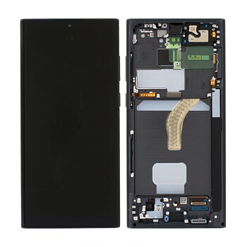 Original Samsung Galaxy S22 Ultra Skärm med LCD Display - Svart