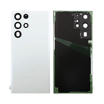 Samsung Galaxy S22 Ultra Baksida med tejp - Vit