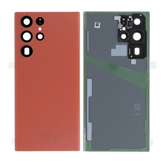 Samsung Galaxy S22 Ultra Baksida med tejp Original - Röd