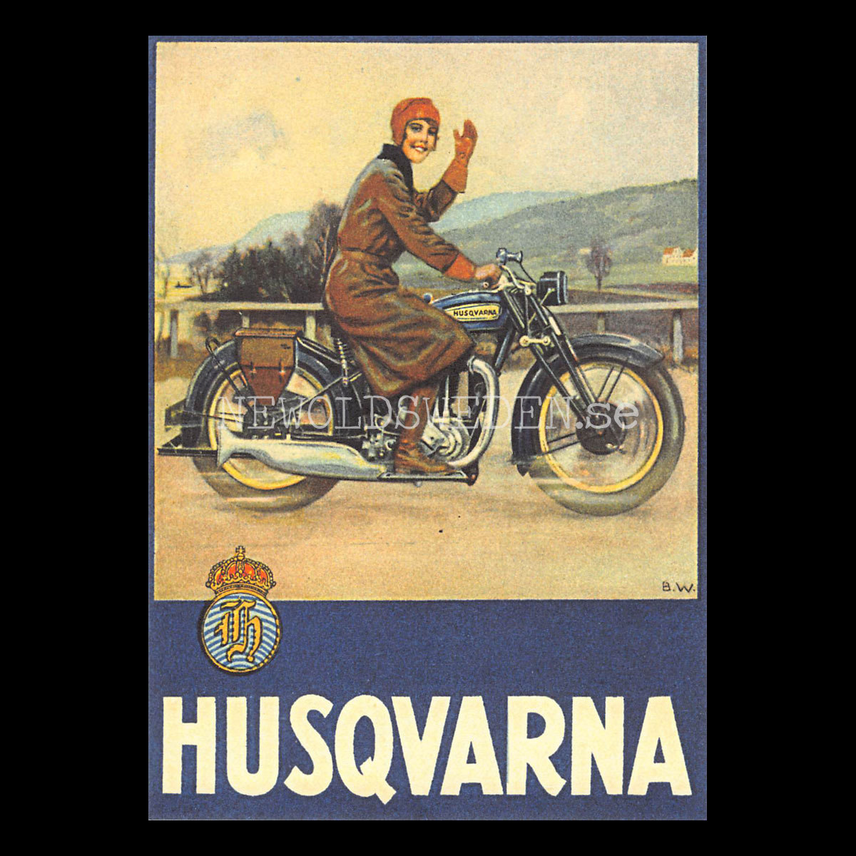 HUSQVARNA En nöjd Qvinna - Vykort A5