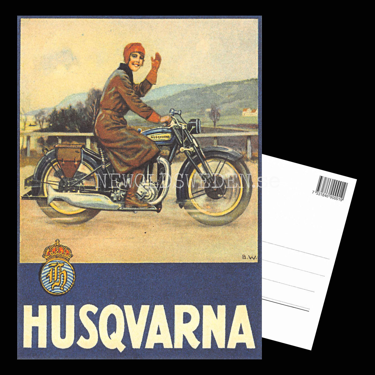 HUSQVARNA En nöjd Qvinna - Vykort A5 - 3