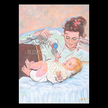 Grattiskort - Motiv från början 1900-talet - Vykort A5