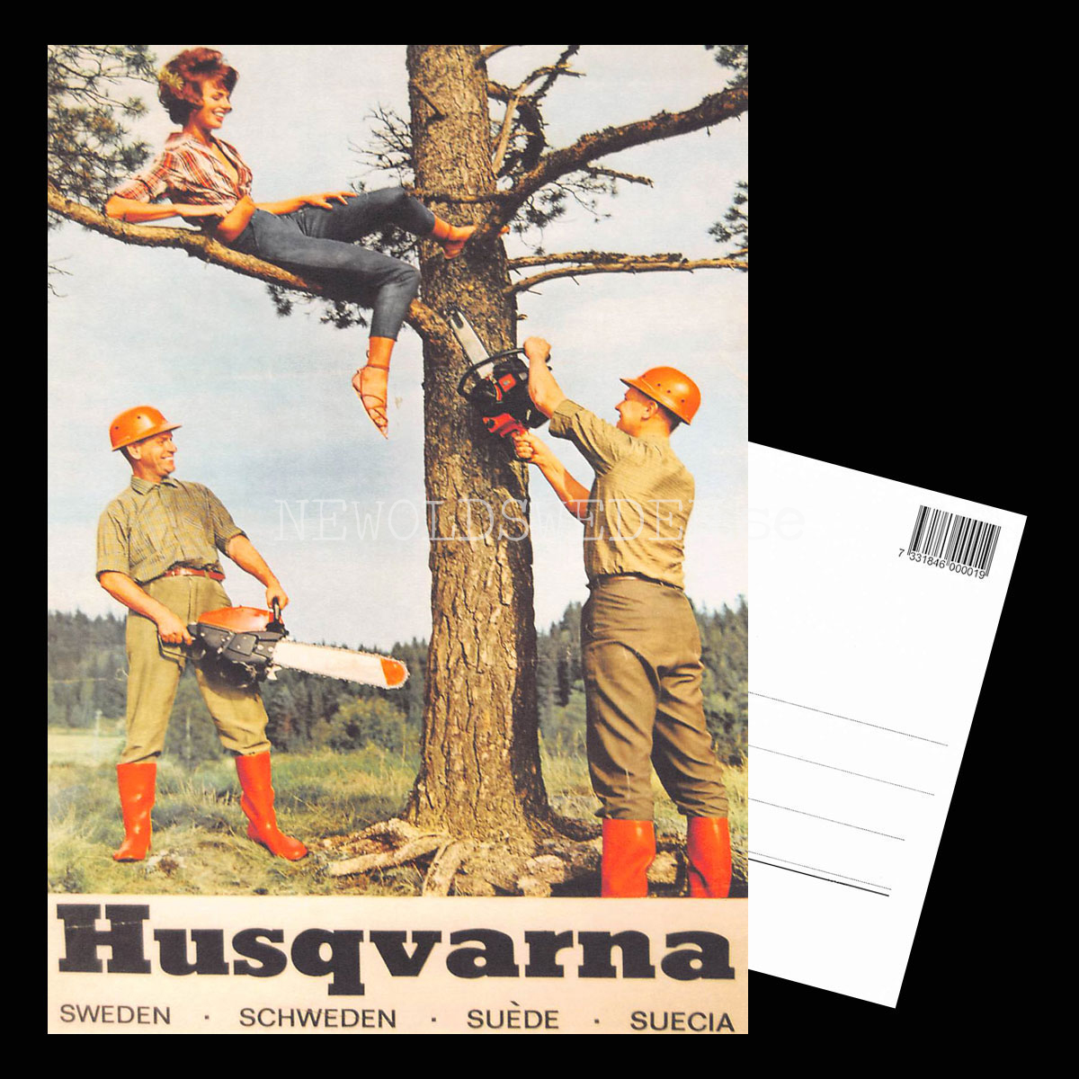 HUSQVARNA Motorsågar - Vykort A5 - 3
