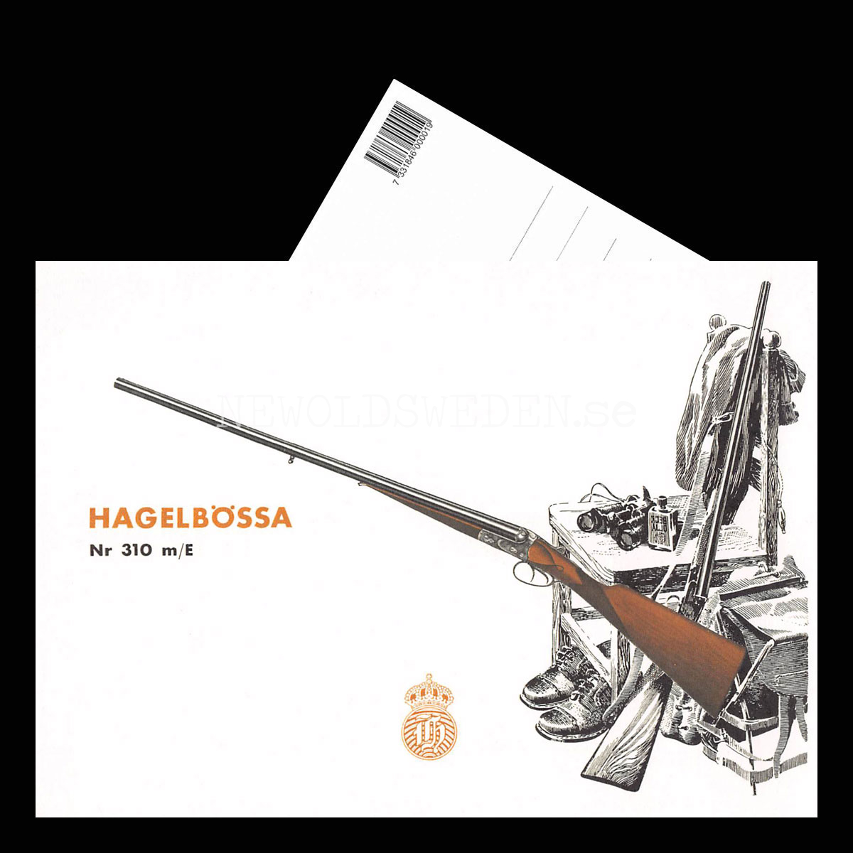 HUSQVARNA HAGELBÖSSA Nr 310 m/E - Vykort A5 - 3