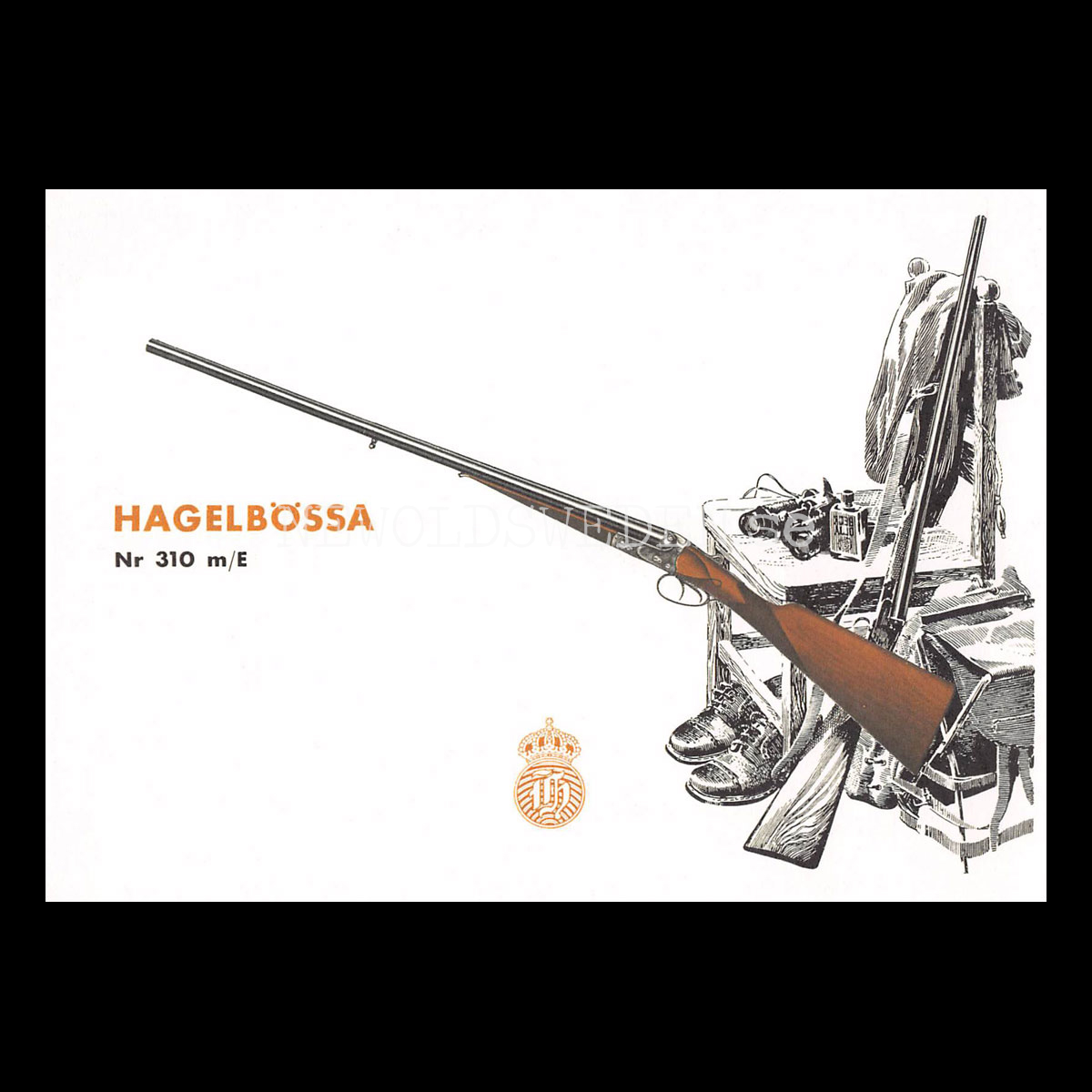 HUSQVARNA HAGELBÖSSA Nr 310 m/E - Vykort A5