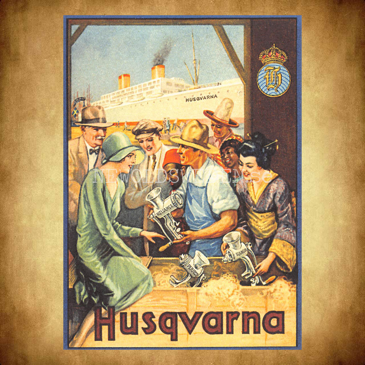 HUSQVARNA Köttkvarn - Vykort A5 - 2