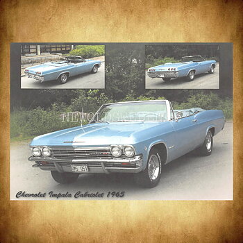 Chevrolet Impala Cabriolet 1965 - Vykort A5