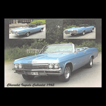 Chevrolet Impala Cabriolet 1965 - Vykort A5
