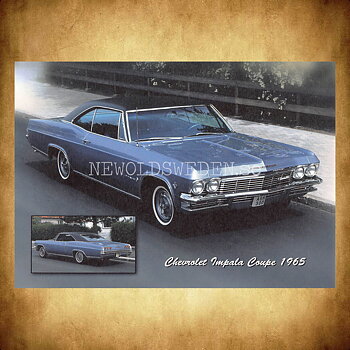 Chevrolet Impala Coupe 1965 - Vykort A5