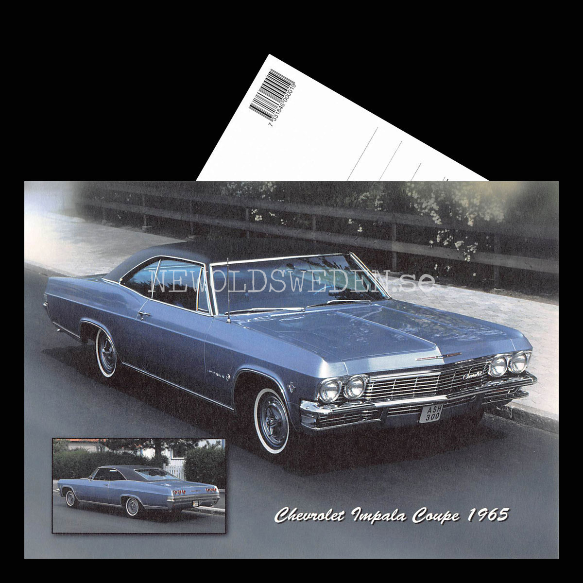 Chevrolet Impala Coupe 1965 - Vykort A5 - 3