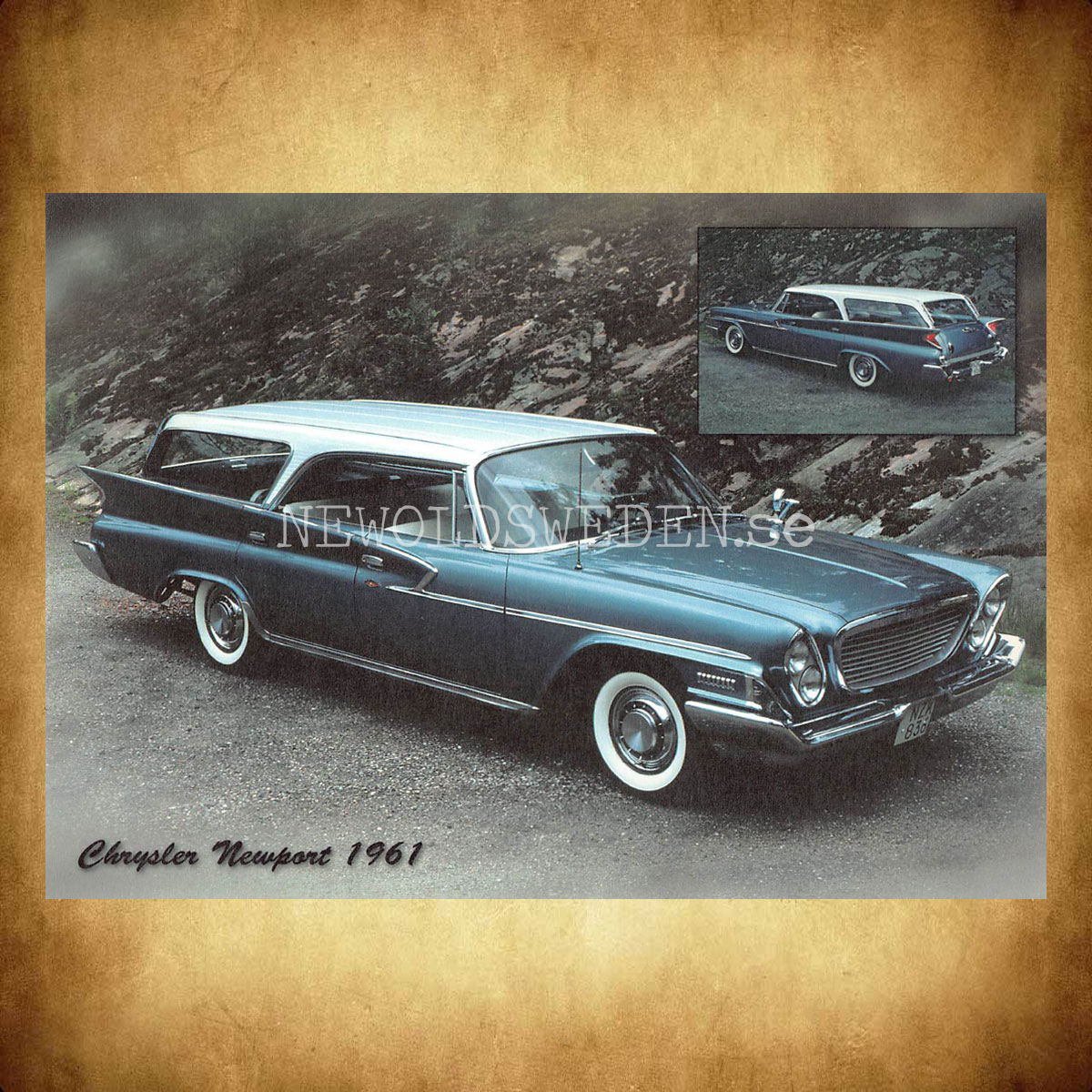 Chrysler Newport 1961 - Vykort A5 - 2