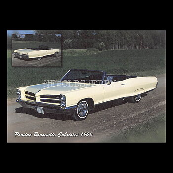 Pontiac Bonneville Cabriolet 1966 - Vykort A5