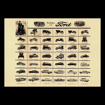 Ford - Evolution of the FORD - Vykort a5