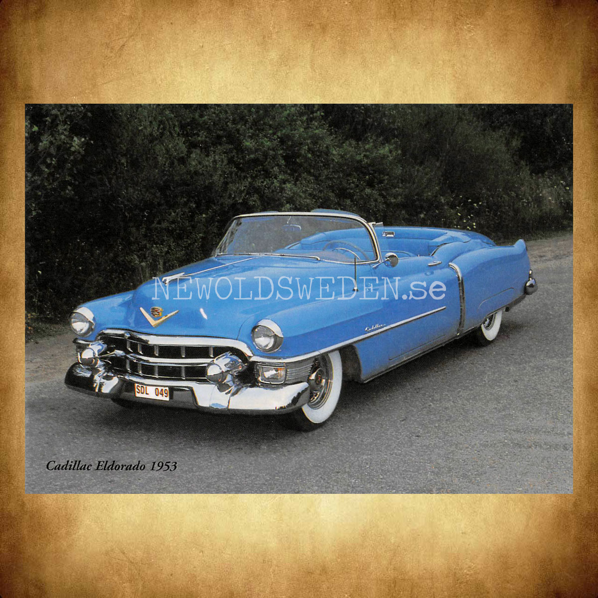 Cadillac Eldorado 1953 - Vykort A5 - 2