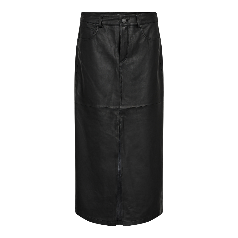 Co´couture  -  Phebe Leather Slit Skirt Black - 2