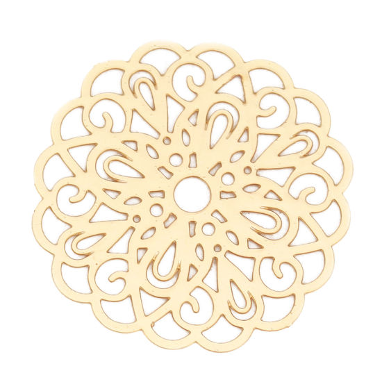 Berlock -  Blomma  Filigree , Guld