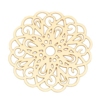 Charm Flower, Filigree , Gold