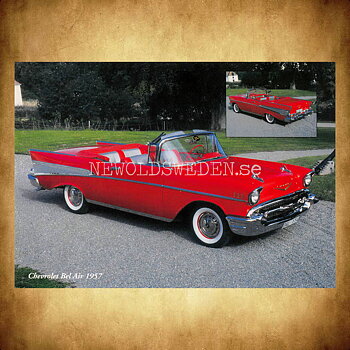 Chevrolet Bel Air 1957 - Vykort A5