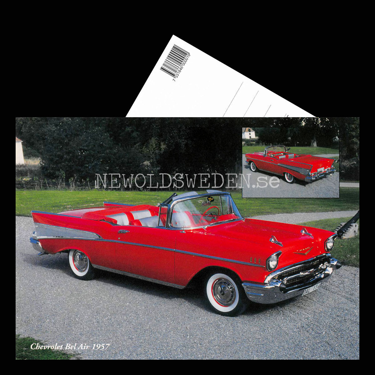 Chevrolet Bel Air 1957 - Vykort A5 - 3