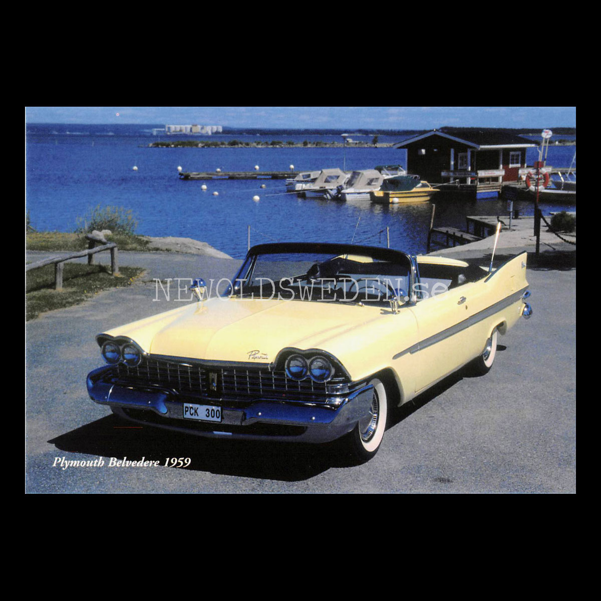 Plymouth Belvedere 1959 - Vykort A5