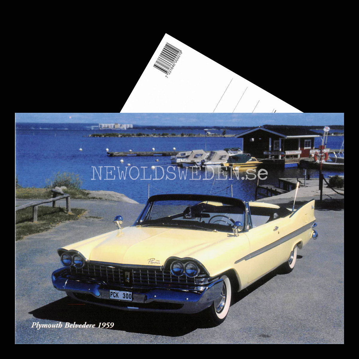 Plymouth Belvedere 1959 - Vykort A5 - 3