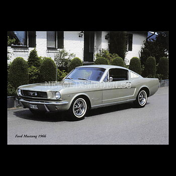 Ford Mustang 1966 - Vykort A5