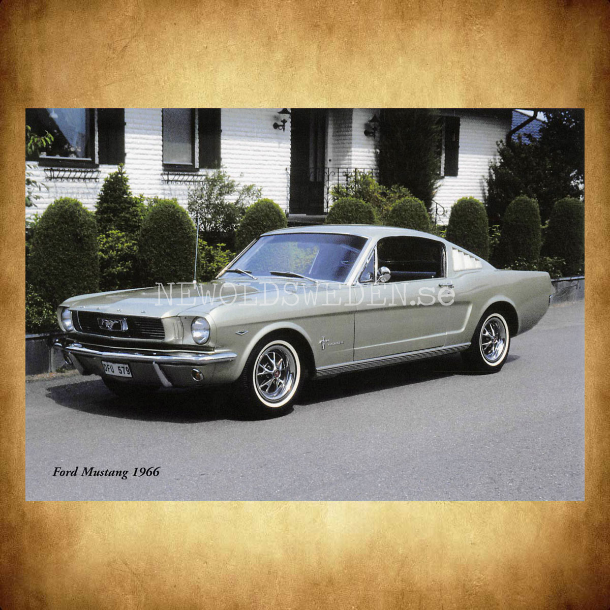 Ford Mustang 1966 - Vykort A5 - 2