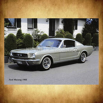 Ford Mustang 1966 - Vykort A5