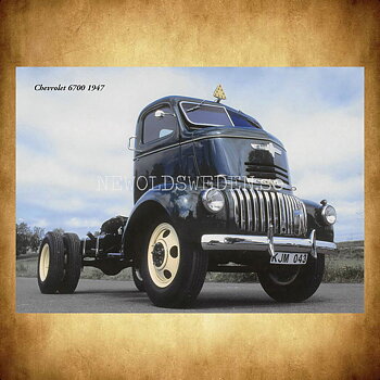 Chevrolet 6700 1947 - Vykort A5