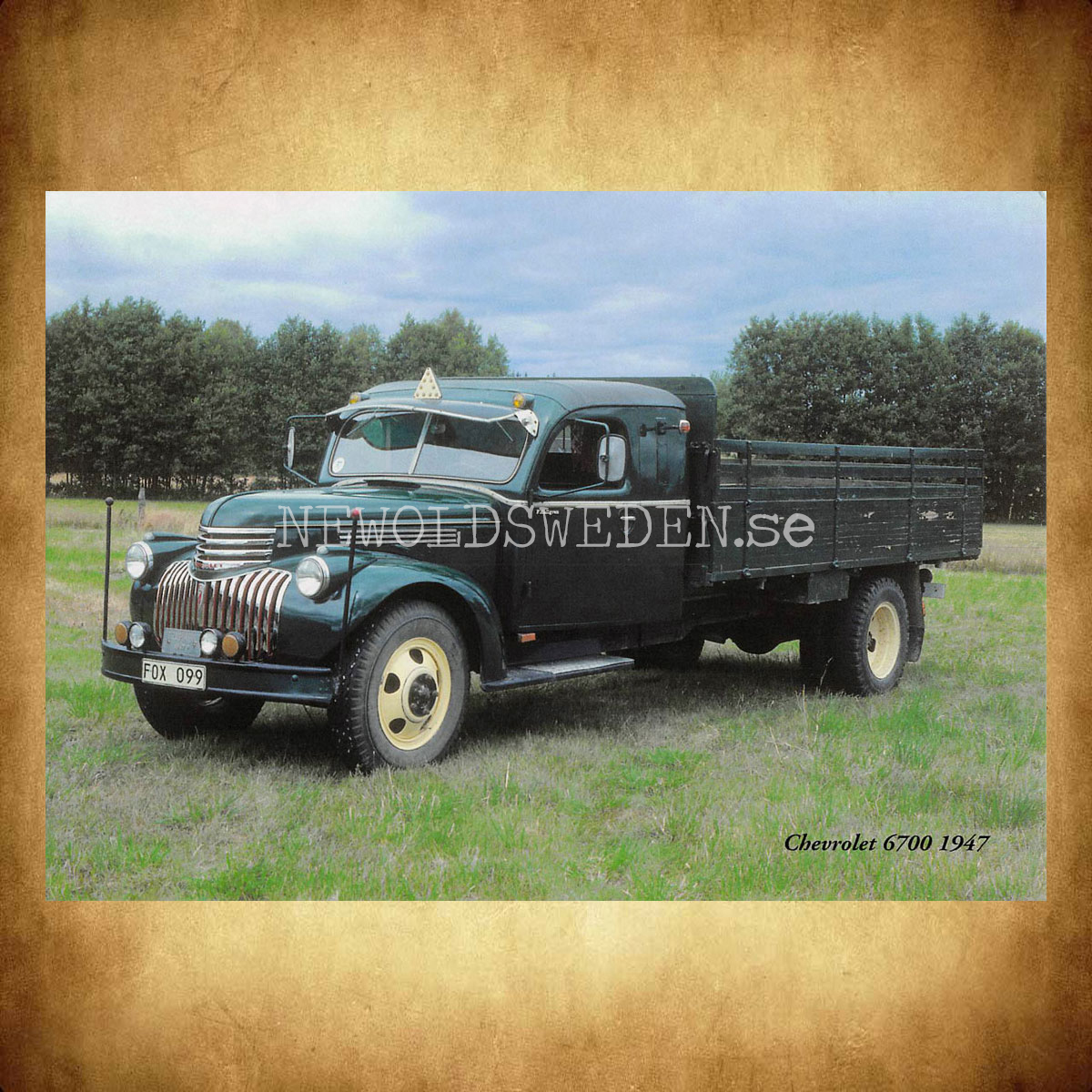 Chevrolet 6700 1947 - Vykort A5 - 2