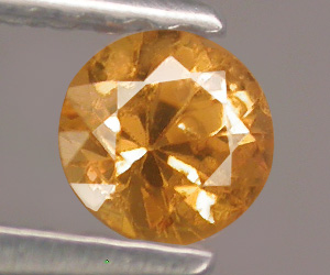 4 mm rund underbart vacker gyllene safir ädelsten - 2