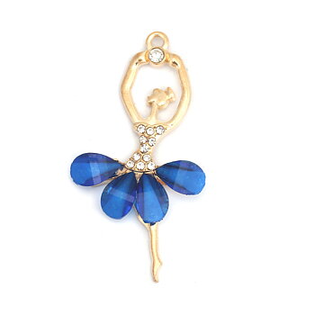 Berlock - Ballerina rhinestones,  Teal