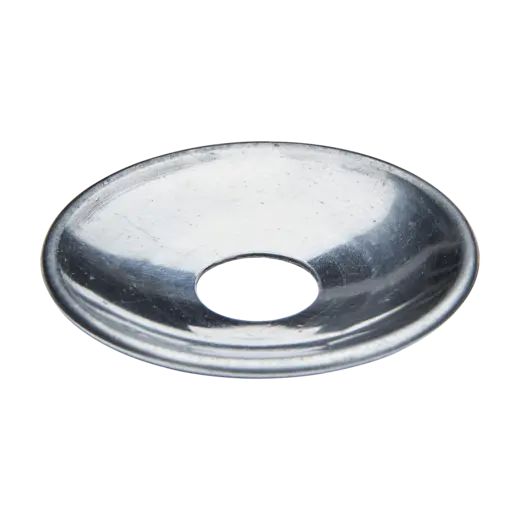 Ljusmanschett - silverblank metall, stor
