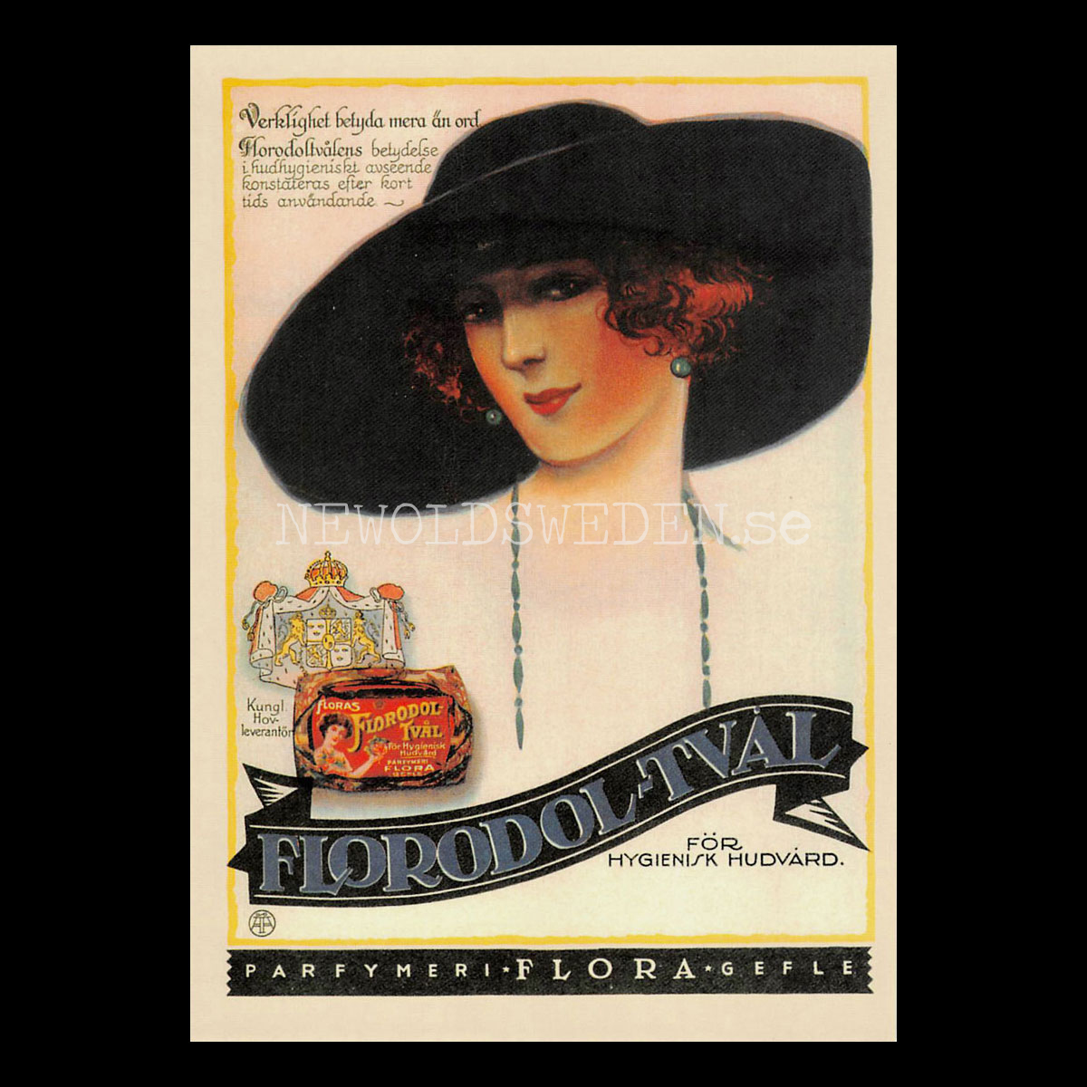 FLORODOL-TVÅL 1905-1948 Gävle - Vykort A5