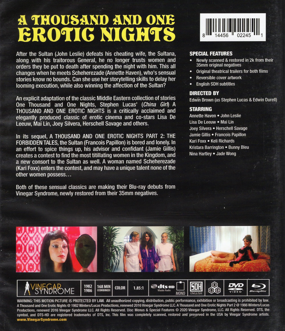 A Thousand And One Erotic Nights - Part I & II (ej svensk text) (Blu-ray + DVD) - 2