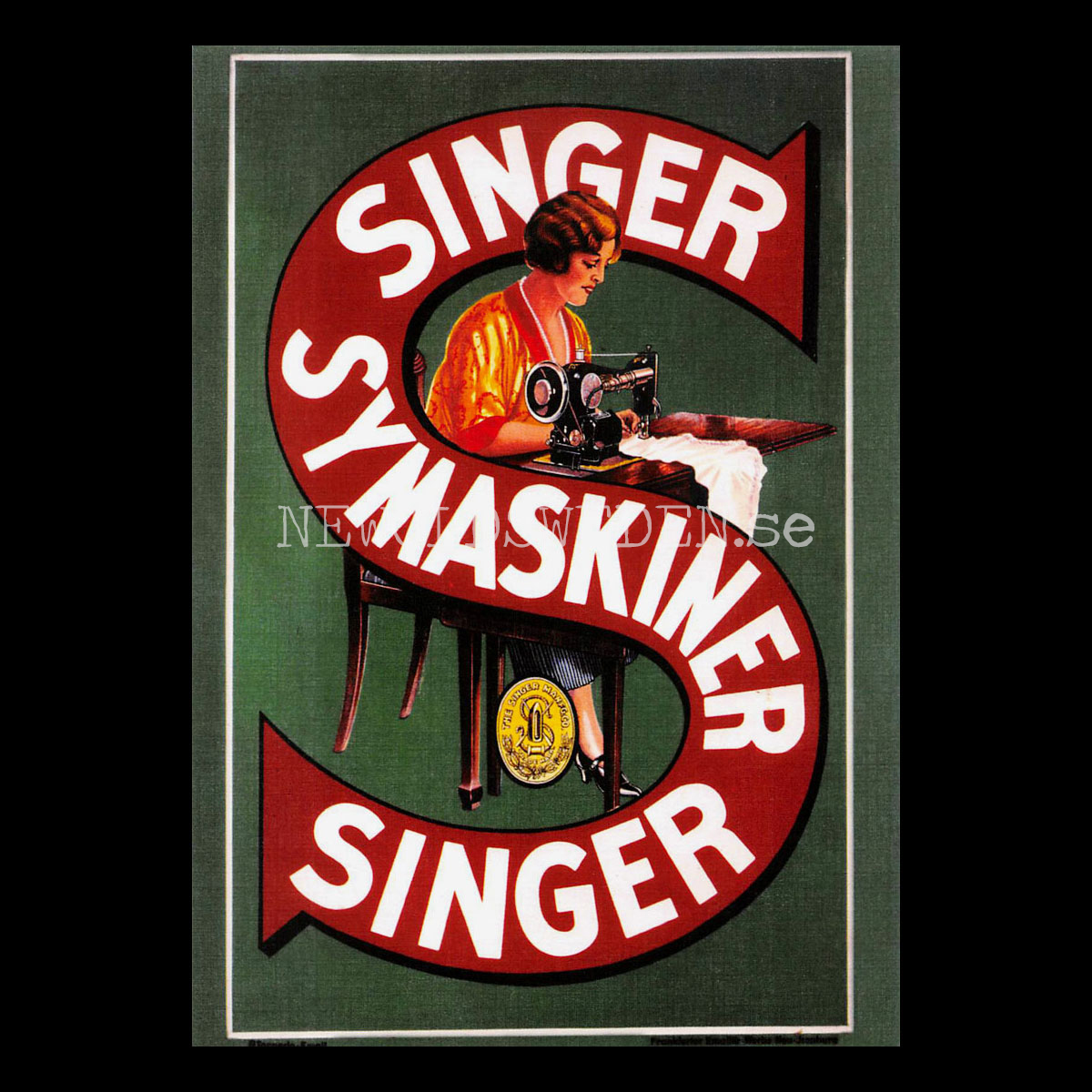 SINGER SYMASKINER - Vykort A5