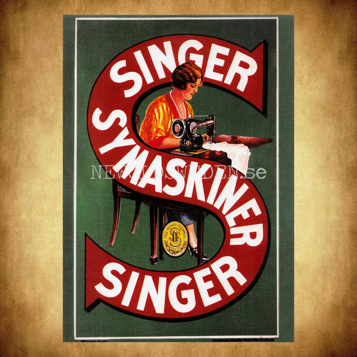 SINGER SYMASKINER - Vykort A5 - 2
