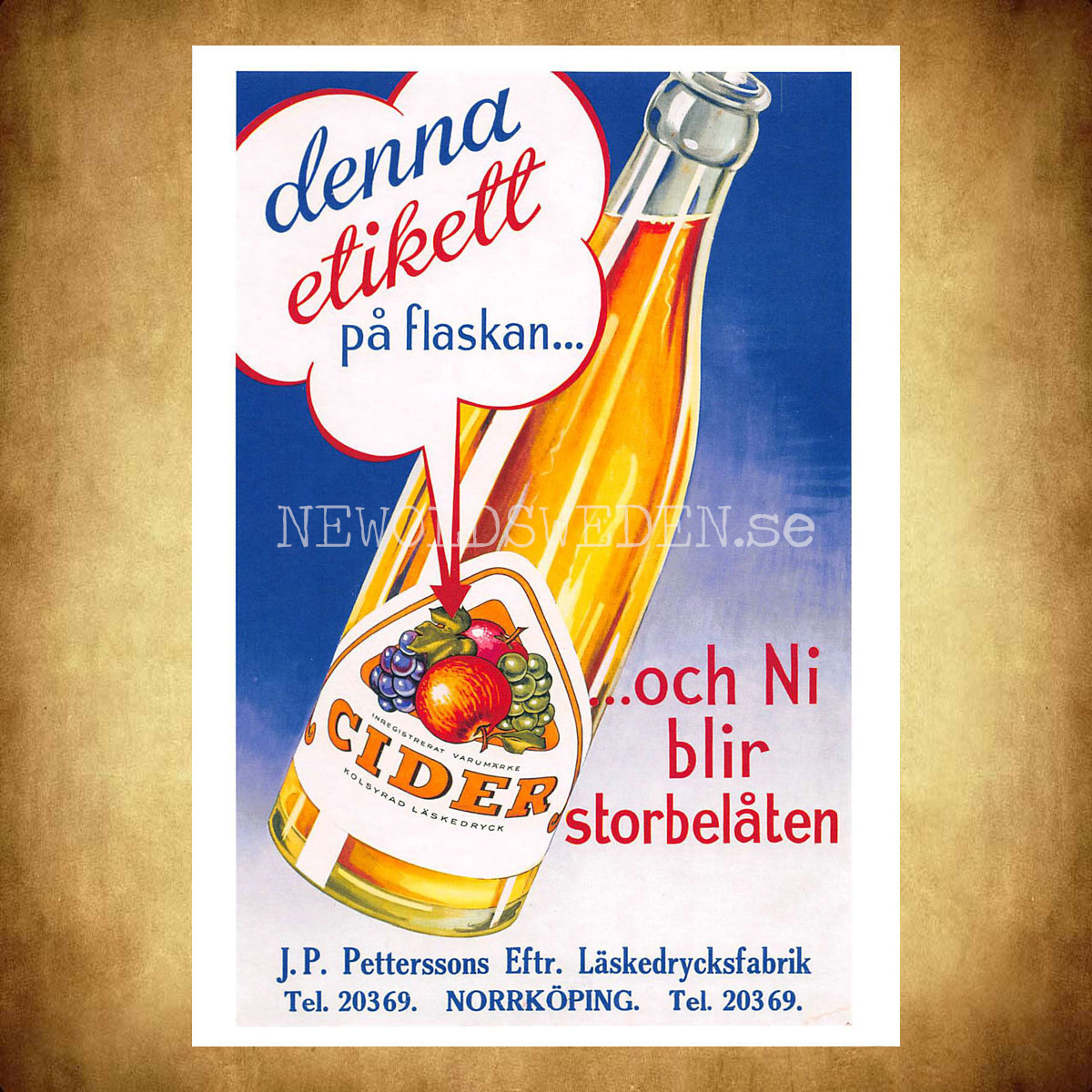 NORRKÖPING CIDER  - Vykort A5 - 2
