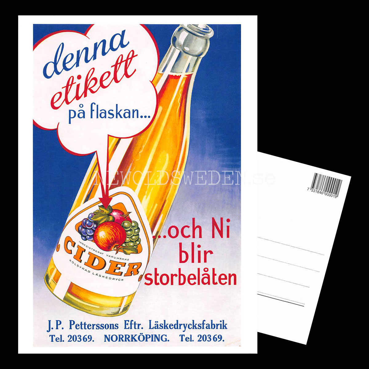 NORRKÖPING CIDER  - Vykort A5 - 3