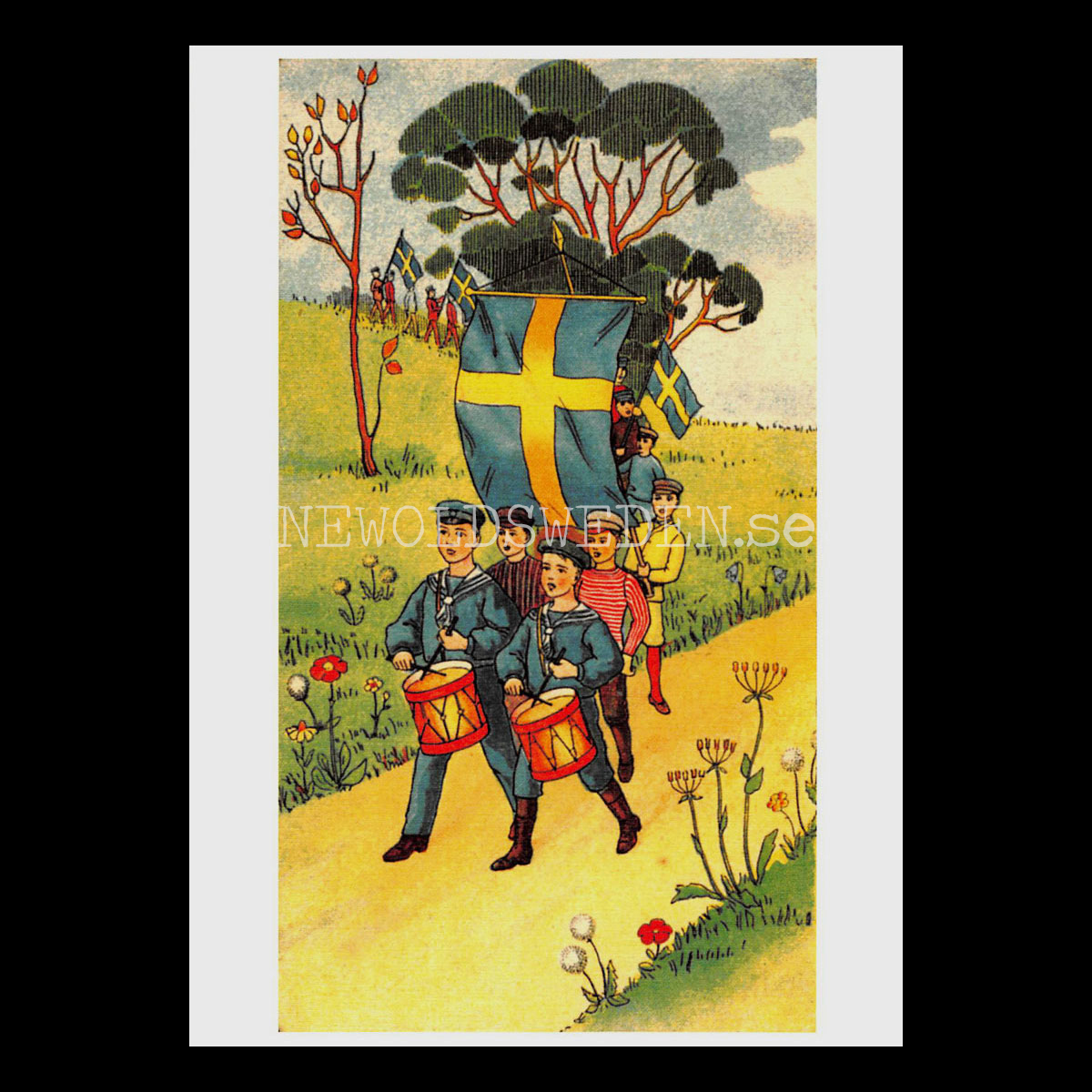 Svenska Flaggan - Vykort A5