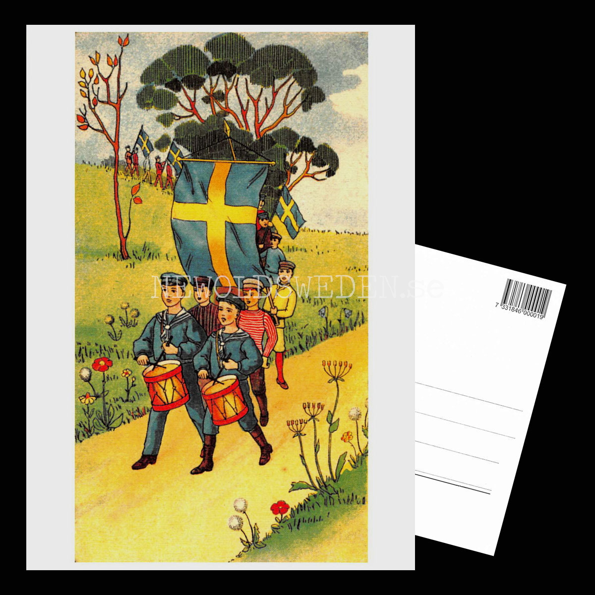 Svenska Flaggan - Vykort A5 - 3