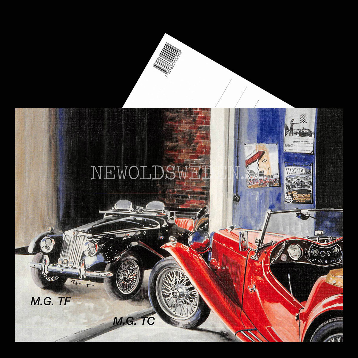 MG TF & MG TC - Vykort A5 - 3