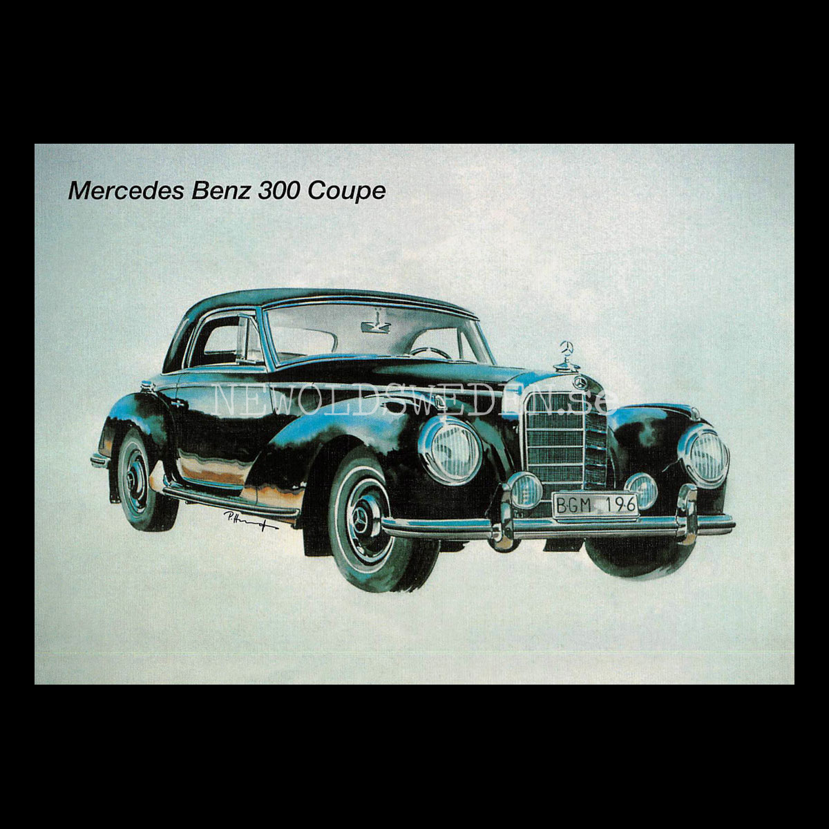 Mercedes Benz 300 Coupe - Vykort A5